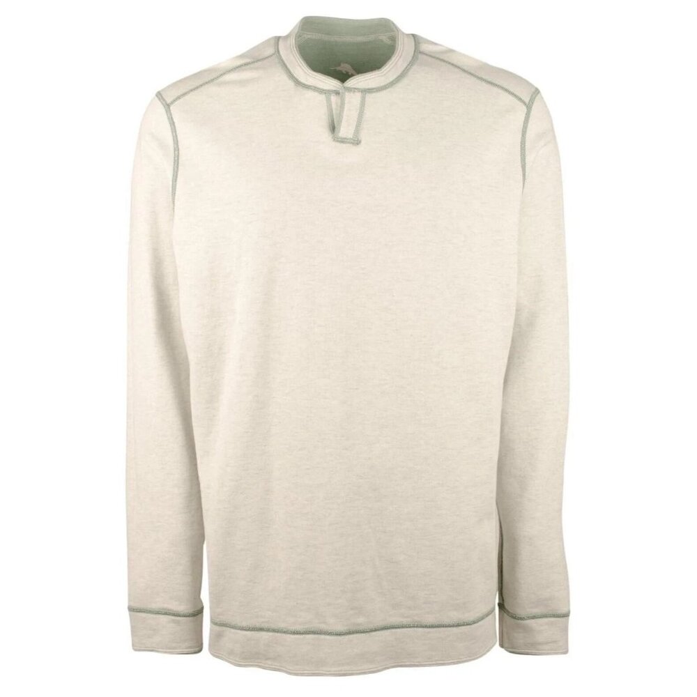 Tommy Bahama Fliprider Abaco Reversible Cotton Sweatshirt Mens 3XB Tropical Fern - Picture 3 of 12